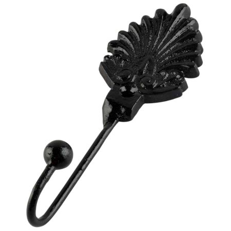 Decorative Black Iron Wall Hooks